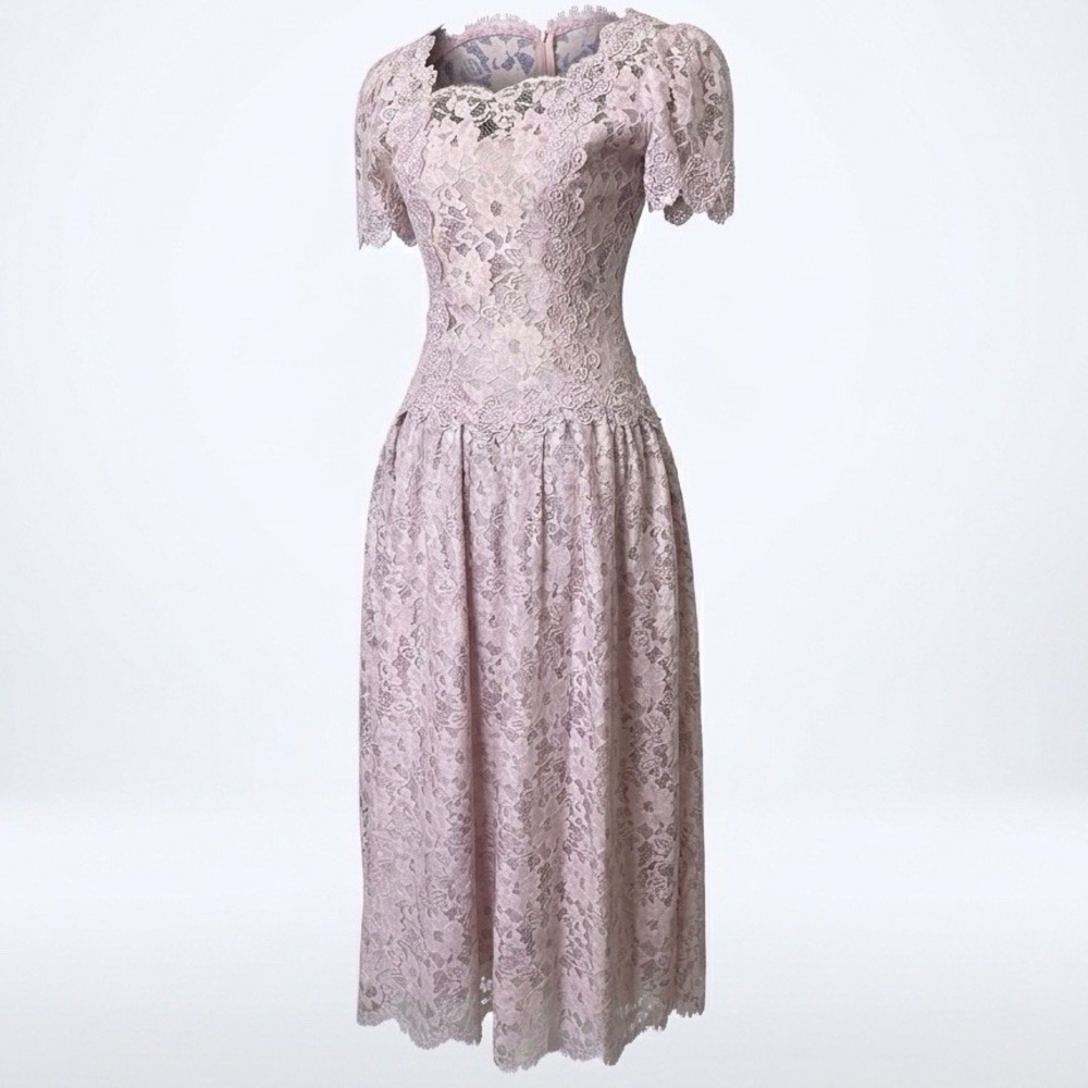 Vintage Cachet by Bari Protas Dress Size 3/4 Coquette Regency Victorian Wedding